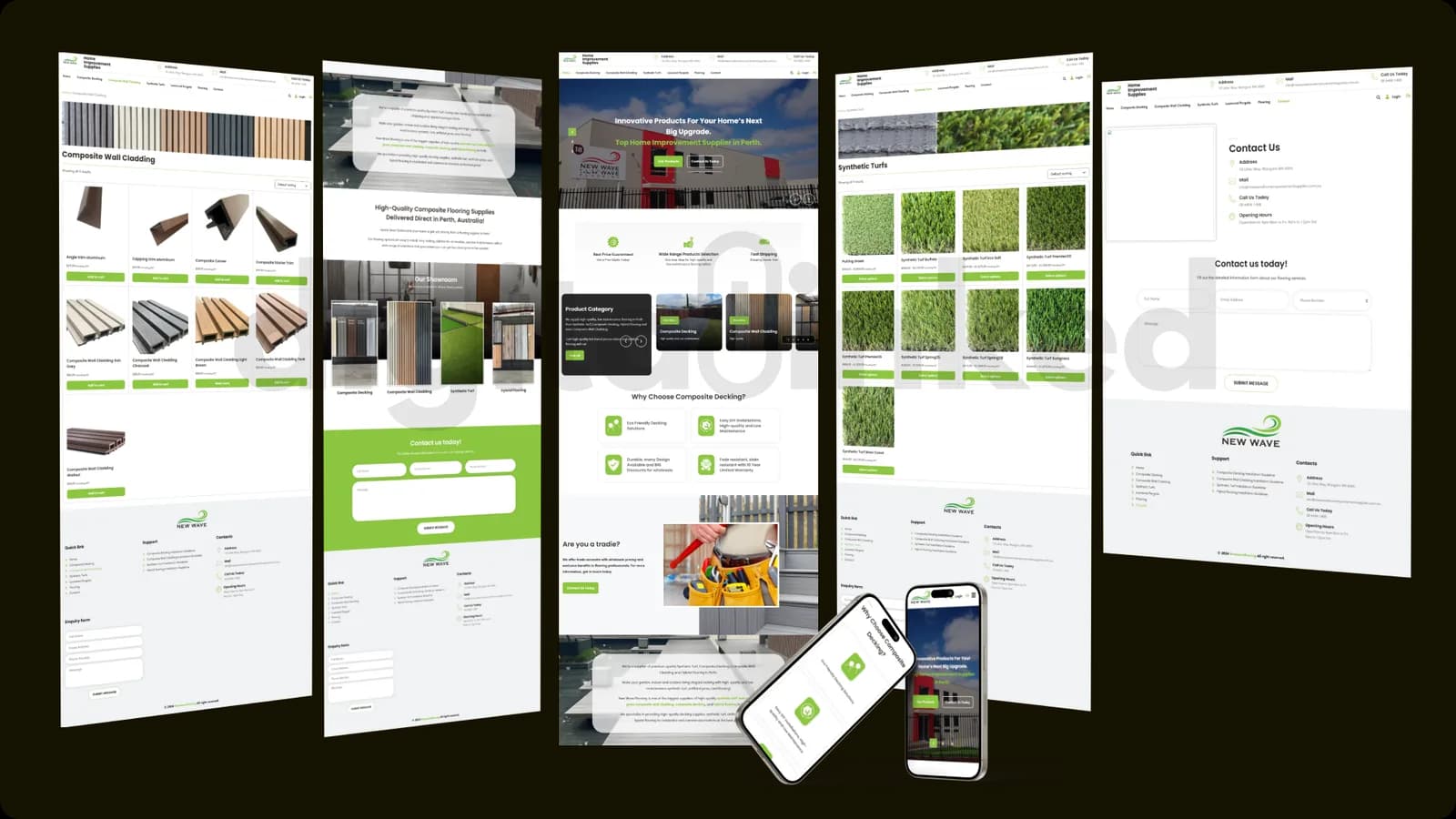 New Wave Home Improvement Supplies website