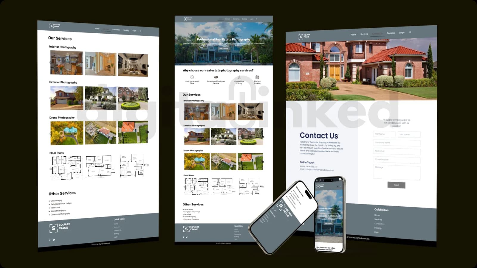 Square Frame Studios website